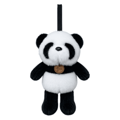 4628 SALAŞ PANDA ANAHTARLIK 17 CM-SİYAH