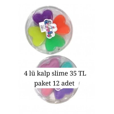 4'Lü KALP SLİME