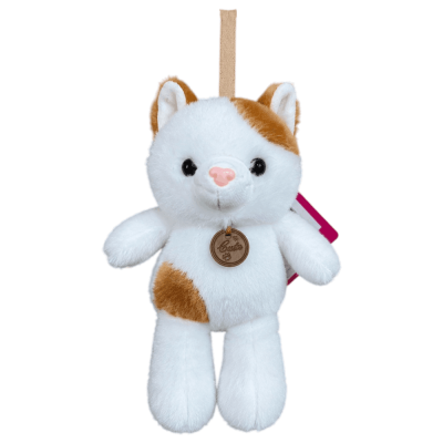 4624 SESALAŞ KEDİ ANAHTARLIK 17 CM-BEYAZ