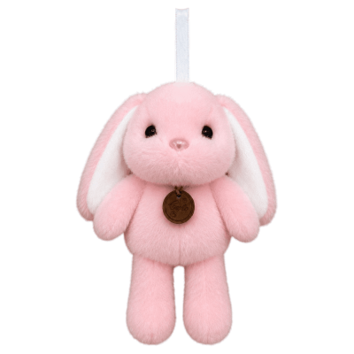 4632 SALAŞ TAVŞAN ANAHTARLIK 17 CM-PEMBE